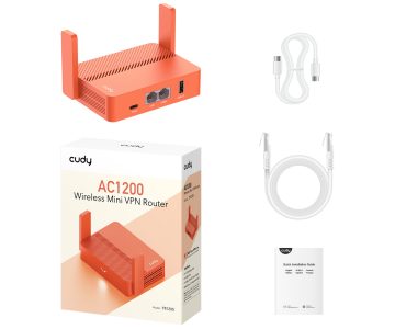 ROUTER VPN TR1200 Wi-Fi 2.4 GHz, 5 GHz 300 Mbps + 867 Mbps CUDY