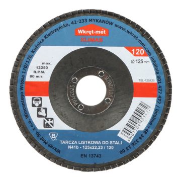 LĀPSTIŅDISKS TĒRAUDAM TSL-125120 125 mm WKRĘT-MET KLIMASLĀPSTIŅDISKS TĒRAUDAM TSL-125120 125 mm WKRĘT-MET KLIMAS