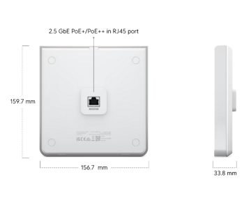 PIEKĻUVES PUNKTS UQ-U6-ENTERPRISE-IW UniFi Wi-Fi 6E 2.4 GHz, 5 GHz, 6 GHz, 573.5 Mbps + 4800 Mbps + 4800 Mbps UBIQUITI