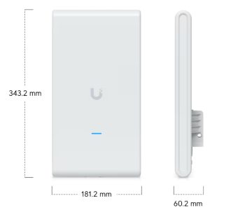 PIEKĻUVES PUNKTS UQ-U6-MESH-PRO UniFi Wi-Fi 6 2.4 GHz, 5 GHz, 573.5 Mbps + 2400 Mbps UBIQUITI
