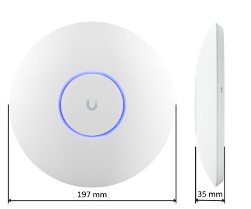 PIEKĻUVES PUNKTS UQ-U6-PRO UniFi Wi-Fi 6 2.4 GHz, 5 GHz, 573.5 Mbps + 4800 Mbps UBIQUITI