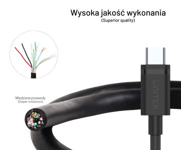 VADS USB3.1-A/USB-C/1.5M-UNITEK USB-A/USB-C 1.5 m UNITEK