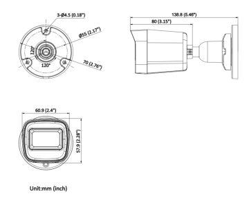 IP KAMERA VE-NC120F-IU(2.8MM) - 1080p Hikvision