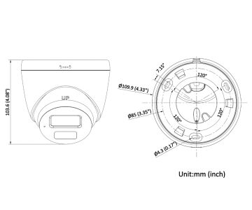 IP KAMERA VE-NC123F-IU(2.8MM) - 1080p Hikvision
