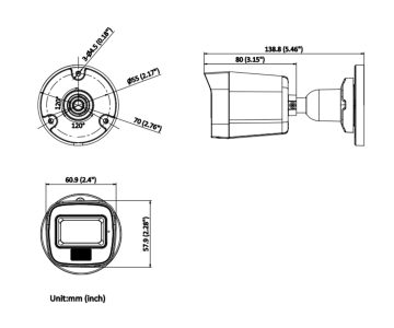 IP KAMERA VE-NC140F-LIU(2.8MM) - 4&nbsp;Mpx Hikvision