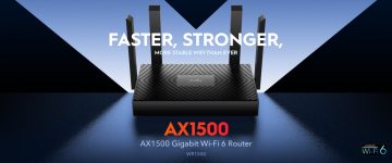 ROUTER WR1500 Wi-Fi 6 2.4 GHz, 5 GHz 300 Mbps + 1201 Mbps CUDY