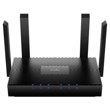 ROUTER WR3000 Wi-Fi 6 2.4 GHz, 5 GHz 574 Mbps + 2402 Mbps CUDYROUTER WR3000 Wi-Fi 6 2.4 GHz, 5 GHz 574 Mbps + 2402 Mbps CUDY