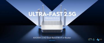 ROUTER WR3000H Wi-Fi 6 2.4 GHz, 5 GHz 574 Mbps + 2402 Mbps CUDY