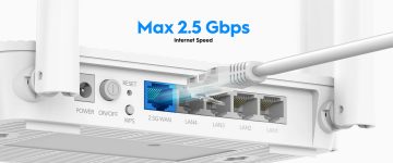 ROUTER WR3000H Wi-Fi 6 2.4 GHz, 5 GHz 574 Mbps + 2402 Mbps CUDY