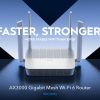 ROUTER WR3000S Wi-Fi 6 2.4 GHz, 5 GHz 574 Mbps + 2402 Mbps CUDY
