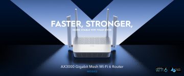 ROUTER WR3000S Wi-Fi 6 2.4 GHz, 5 GHz 574 Mbps + 2402 Mbps CUDY