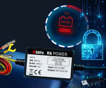 BAROŠANAS AVOTS AUTOMAŠĪNAS VIDEOREĢISTRATORIEM XB-R6-POWER Xblitz