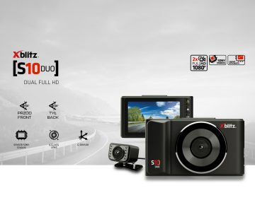 AUTOMAŠĪNAS SALONĀ UZSTĀDĀMS VIDEOREĢISTRATORS XB-S10-DUO Xblitz