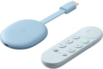 Google Chromecast 4K multivides atskaņotājs ar Google TV Blue