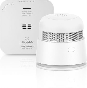 FIRESCO sensoru komplekts: oglekļa monoksīda sensors + dūmu sensorsFIRESCO sensoru komplekts: oglekļa monoksīda sensors + dūmu sensors