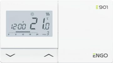 ENGO Controls E901 - vadu, nedēļas, elektronisks temperatūras regulators
