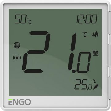 ENGO Controls EONE-230W - Temperatūras regulators, 230 V, balts, internets, iebūvējams, ZigBeeENGO Controls EONE-230W - Temperatūras regulators, 230 V, balts, internets, iebūvējams, ZigBee