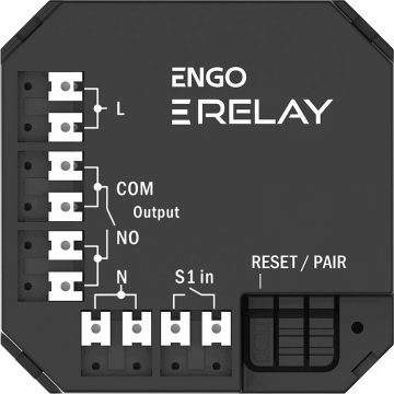 ENGO Controls EREL-12ZB - Viedais relejs Viedais ZigBee relejs ENGO Smart sistēmai, 1x12A, NO-COM
