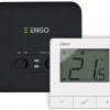 ENGO Controls E20i-W - Temperatūras regulators, bezvadu, ar baterijām darbināms, Wi-Fi, internets, balts, 868MHz ENGO Controls E20i-W - Temperatūras regulators, bezvadu, ar baterijām darbināms, Wi-Fi, internets, balts, 868MHz