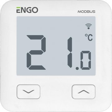 ENGO Controls E10-MBUSW - Temperatūras regulators, MODBUS, 230 V, internets, iebūvējams, Wi-Fi