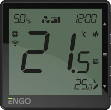 ENGO Controls EFAN-230B - Ventilatora spoles regulators, 230 V, melns, internets, iebūvējams, Wi-Fi ENGO Controls EFAN-230B - Ventilatora spoles regulators, 230 V, melns, internets, iebūvējams, Wi-Fi