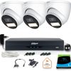 Dahua 4-in-1 novērošanas komplekts 3 FullHD āra kameras ar disku