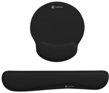 Natec Chipmunk 2-in-1 ergonomisks peles paliktnis un plaukstas locītavas balsts, melnsNatec Chipmunk 2-in-1 ergonomisks peles paliktnis un plaukstas locītavas balsts, melns