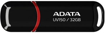 Adata UV150 32GB USB3.2 USB zibatmiņa, melnaAdata UV150 32GB USB3.2 USB zibatmiņa, melna