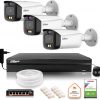 Dahua TIOC 5mpx 2K IP novērošanas komplekts, 3 kameras IPC-HFW3549T1-AS-PV-0280B-S5, ierakstītājs ar disku nepārtrauktai darbībai