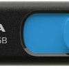 Adata UV128 256GB USB 3.2 Gen1 USB atmiņas karte, melna un zila