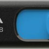 Adata UV128 512GB USB 3.2 Gen1 USB zibatmiņa, melna un zila