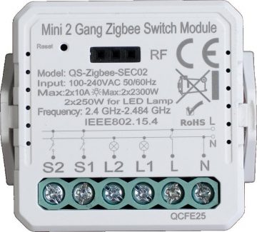 ENGO Controls EL2 - Dubultais apgaismojuma kontrolieris, 230 V