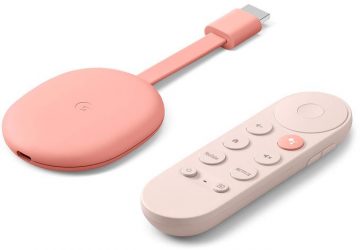 Google Chromecast 4K multivides atskaņotājs ar Google TV Pink