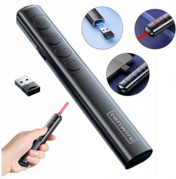Zenwire S9 USB prezentāciju lāzera rādītājsZenwire S9 USB prezentāciju lāzera rādītājs
