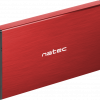 Natec Rhino Go SATA 2,5 collu USB 3.0 ārējā cietā diska korpuss, sarkans