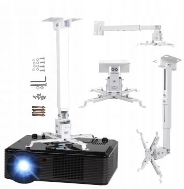 Zenwire projektora stiprinājums, balts