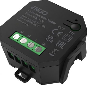 ENGO Controls EMOD-ZB - ZigBee releja modulis/atkārtotājs ENGO Controls EMOD-ZB - ZigBee releja modulis/atkārtotājs