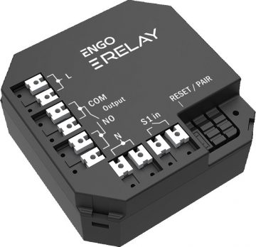 ENGO Controls EREL-12ZB - Viedais relejs Viedais ZigBee relejs ENGO Smart sistēmai, 1x12A, NO-COM