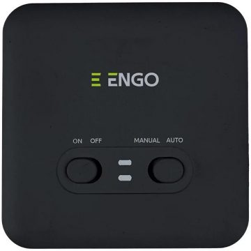 ENGO Controls E20i-B - Temperatūras regulators, bezvadu, ar akumulatoru darbināms, Wi-Fi, internets, melns, 868MHz ENGO Controls E20i-B - Temperatūras regulators, bezvadu, ar akumulatoru darbināms, Wi-Fi, internets, melns, 868MHz