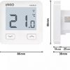 ENGO Controls E10-MBUSW - Temperatūras regulators, MODBUS, 230 V, internets, iebūvējams, Wi-Fi
