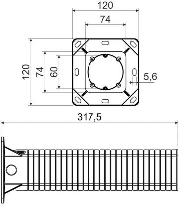Elektroinstalācijas kārba izolācijas sistēmām KOPOS KEZ-300_KB Elektroinstalācijas kārba izolācijas sistēmām KOPOS KEZ-300_KB