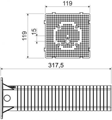 Montāžas plāksne KOPOS MDZ-300_KB izolācijas sistēmām Montāžas plāksne KOPOS MDZ-300_KB izolācijas sistēmām