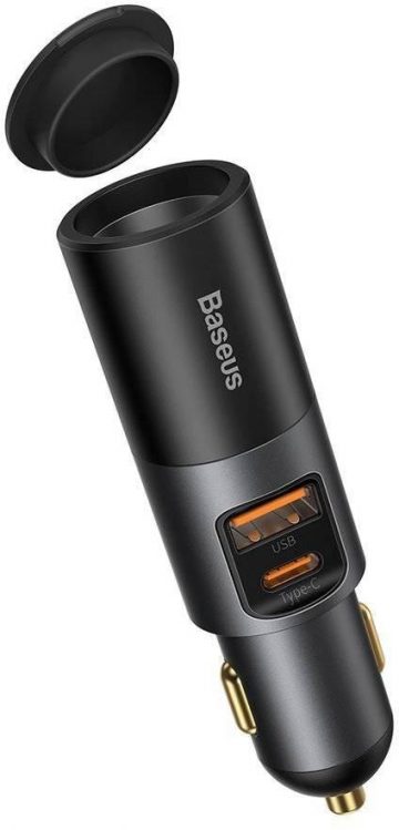 Baseus Share Together automašīnas lādētājs 120W 3A 1x USB-A 1x USB-C PD 30W QC 4.0+