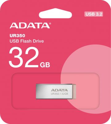 Adata USB zibatmiņa UR350 32GB USB3.2 Gen1 metāla brūna