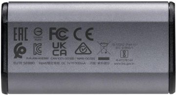 Adata SE880 4TB USB3.2A/C Gen2x2 ārējais SSD disks, pelēks