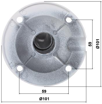 Teleskopiskais griestu kameras kronšteins BR-60X120-WTeleskopiskais griestu kameras kronšteins BR-60X120-W