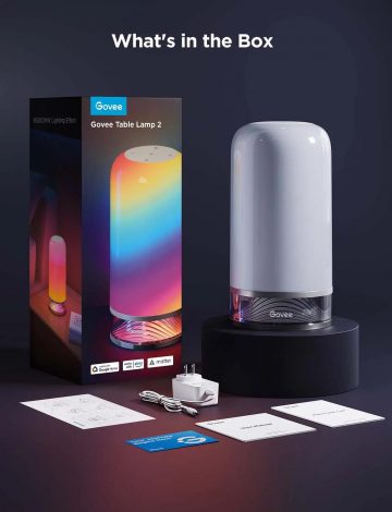 Govee H6022 RGBICWW LED lampa, 2700k-6500k, Wi-Fi, BluetoothGovee H6022 RGBICWW LED lampa, 2700k-6500k, Wi-Fi, Bluetooth