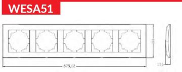 VCX WESA LC-51 piecu daļu rāmis