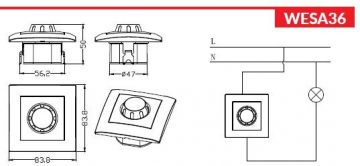 Kontaktligzda ar atloku: schuko VCX WESA LC 18 White