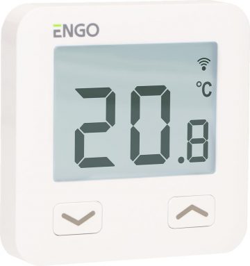 ENGO Controls E10-W - Temperatūras regulators, 230 V, balts, Wi-Fi, internets, iebūvējams ENGO Controls E10-W - Temperatūras regulators, 230 V, balts, Wi-Fi, internets, iebūvējams